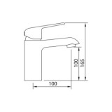 MONOMANDO LAVABO 100MM START ELEGANCE PREMIUM
