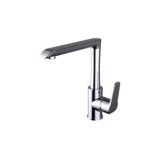 GRIFO FREGADERO CAÑO FUNDIDO START ELEGANCE NEGRO