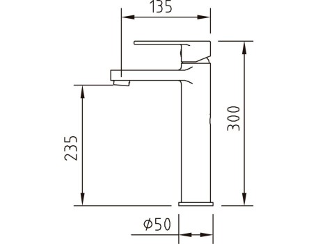 MONOMANDO LAVABO 235MM EC3 ARTIC XTREME