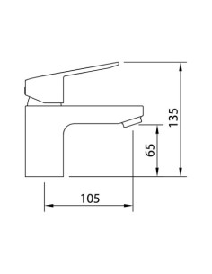 MONOMANDO LAVABO 65MM START XTREME CROMADO LATÓN 2