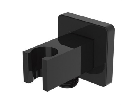 SALIDA FLEXO MURAL NEGRO SQUARE CON SOPORTE CLEVER 61112