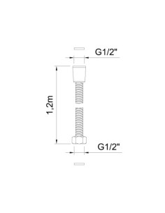FLEXO DUCHA INOX 1.2M ALTURA 1.2H ACS CERTIFICADO 2
