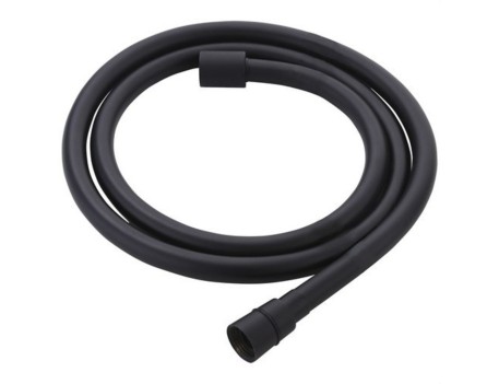 FLEXO DUCHA PVC NEGRO 1.75M 1/2H