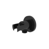 SALIDA FLEXO MURAL LATERAL CON SOPORTE NEGRO ROUND