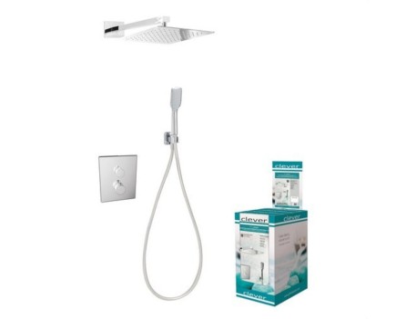 CONJUNTO TERMOSTÁTICO DUCHA EMPOTRAR 2 VÍAS UP URBAN