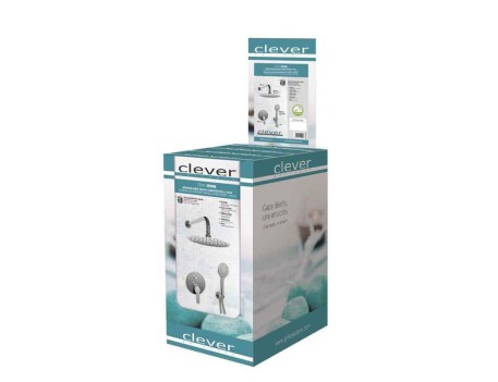 CONJUNTO MONOMANDO DUCHA EMPOTRADO 2 VÍAS BOX