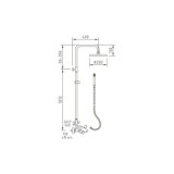 CONJ.TERMOSTÁTICO BAÑO-DUCHA EXTENSIBLE NINE URBAN 98640