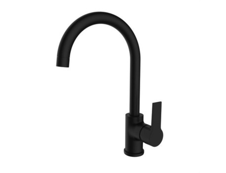 MIXER FREGADERO CAÑO TUBO NEGRO GO!2 MONOMANDO 62145