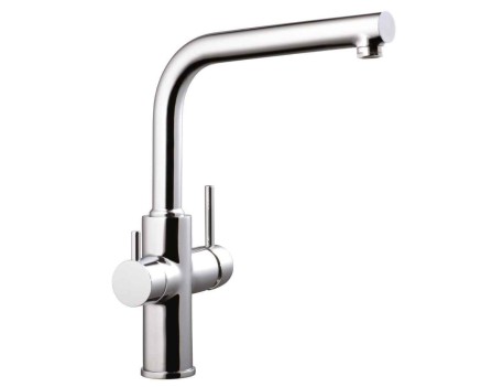 MONOMANDO FREGADERO 3 VÍAS METAL FREE CR SILICONA