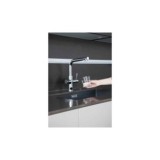 MONOMANDO FREGADERO 3 VÍAS METAL FREE CR SILICONA
