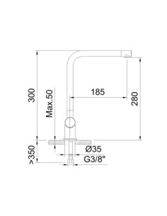 MONOMANDO FREGADERO 8L/MIN INOX NEXUS 62332 2