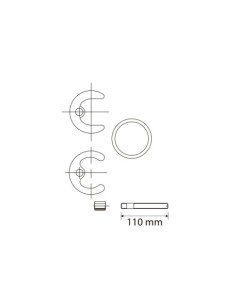 CONJUNTO FIJACIÓN REPISA LARGO 110MM 2