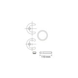 CONJUNTO FIJACIÓN REPISA LARGO 110MM