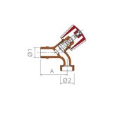 GRIFO LAVADORA SIMPLE 1/2 X 3/4 CROMADO