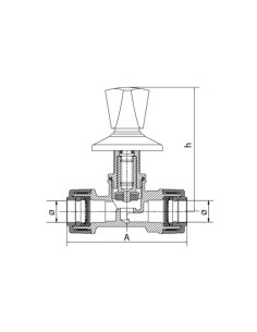 LLAVE PASO EMPOTRABLE PPR F60.302 DE 22MM STANDARD 2