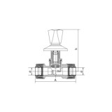 LLAVE PASO EMPOTRABLE PPR F60.302 DE 22MM STANDARD