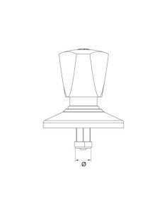 CABEZAL UNIVERSAL EMPOTRAR 21/150 POMO TRIANGULAR 2