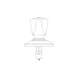 CABEZAL UNIVERSAL EMPOTRAR 21/150 POMO TRIANGULAR