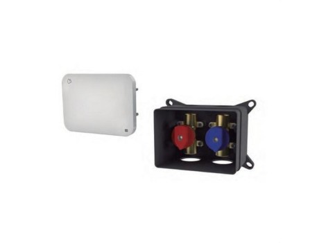 CAJA IKANSAS 2 VÍAS 3/4 TAPA BLANCO