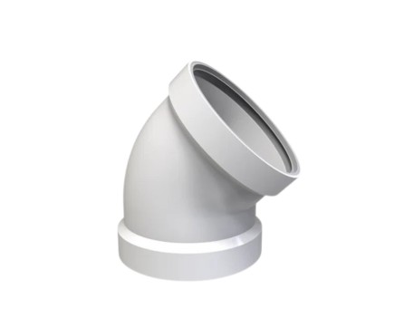 ALUMIGAS CODO 45º DIÁMETRO 100MM CONVESA ALCC10