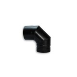 VB CODO 90º D.150 VITRIF. NEGRO MATE CONVESA