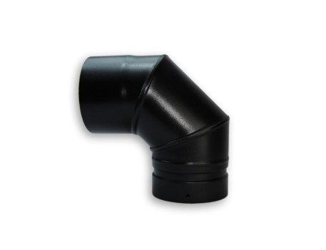 VB CODO 90º D.200 VITRIF. NEGRO MATE CONVESA