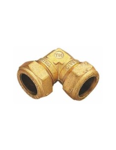 RACOR CODO DOBLE CON ANILLO PARA COBRE 22X22