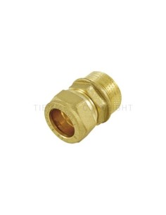 RACOR RECTO COBRE CON ANILLO COMPRESIÓN