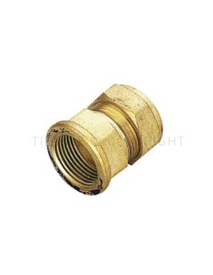 RACOR RECTO HEMBRA CON ANILLO CU 22X1/2 TIEMME