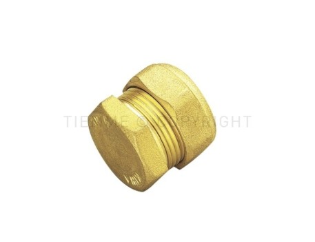 RACOR TERMINAL TAPÓN CON ANILLO COBRE 18 TIEMME
