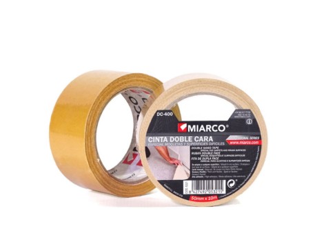 CINTA ADHESIVA DOBLE CARA DC-400 50MMX25M MIARCO