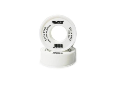 CINTA PTFE 12MM X 12M X 0.075MM TEFLON MIARCO