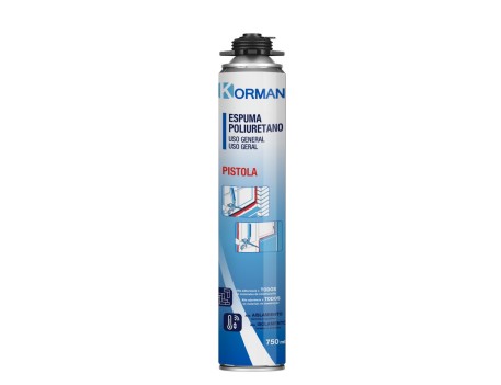ESPUMA PISTOLA KORMAN S POLIURETANO 750ML