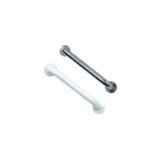 ASIDERO RECTO ACERO INOXIDABLE 30CM BLANCO