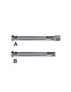 MANGUITO FLEXIBLE CROMADO JUNTA PLANA 1 1/2X40