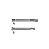 MANGUITO FLEXIBLE CROMADO JUNTA PLANA 1 1/2X40