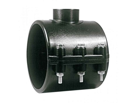 COLLARÍN SIMPLE REFORZADO PE 40MM-1/2 2 TORNILLOS