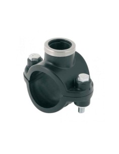 COLLARÍN SIMPLE REFORZADO PE 50MM-3/4 2 TORNILLOS