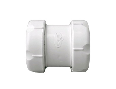 ENLACE PARA TUBOS LISOS A-14 PVC BLANCO 1 1/4 X 32MM