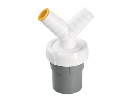 ENLACE DOBLE TOMA LAVAVAJILLAS PVC 40MM A-122