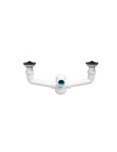 SIFÓN DOBLE FREGADERO S-10 SALIDA 1 1/2