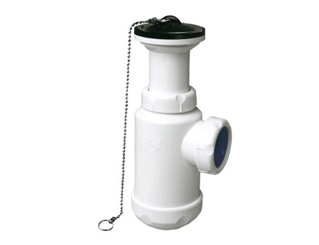 SIFÓN BOTELLA REGISTRABLE LAVABO BIDÉ 1 1/2 SALIDA HORIZONTAL