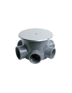 BOTE SIFÓNICO S-153 PVC 110X40X50 CON TAPA INOX