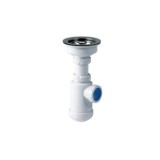 SIFÓN BOTELLA EXTENSIBLE CON VÁLVULA CESTA 1½