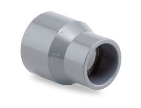 REDUCCIÓN CÓNICA PVC 50/40/32 MM GRIS PRESIÓN