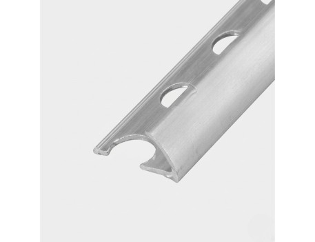 PERFIL ALUMINIO PLATA CEPILLADO 2,6X11MM