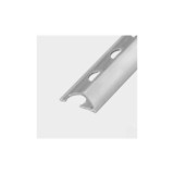 PERFIL ALUMINIO PLATA CEPILLADO 2,6X11MM