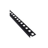 LISTELO ALUMINIO CUADRADO NEGRO 10X12X2600MM