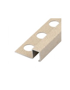 LISTELO ALUMINIO ARENA MARFIL 12X10X2600MM