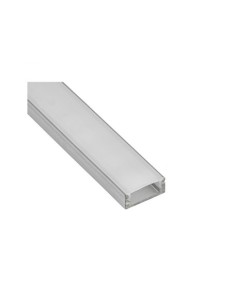 LISTELO ALUMINIO LED 08X17X2500MM CON HERRAJES